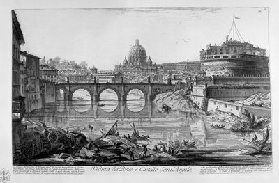 Veduta del Ponte e Castello Sant